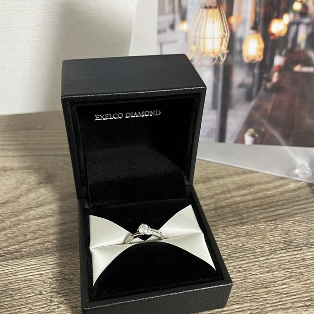 【エクセルコダイヤモンド(EXELCO DIAMOND)の口コミ】 華美すぎるデザインは似合わなかったので、すっきりシンプルかつエレガン…