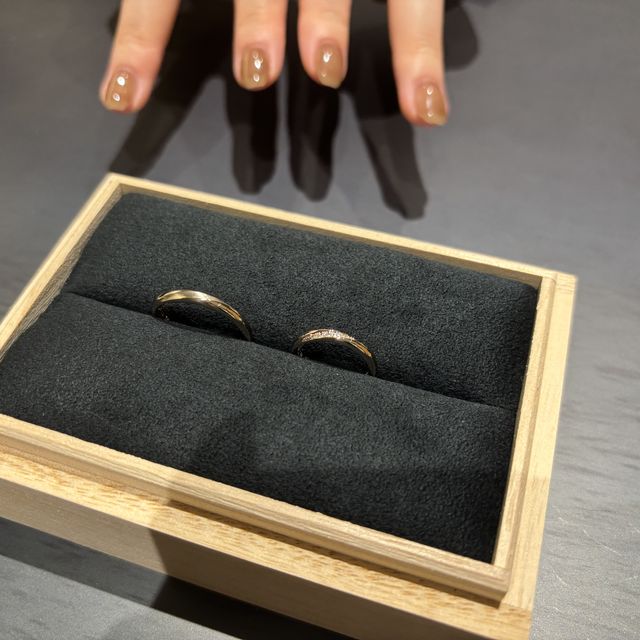 【出雲結(いずもゆい)の口コミ】 シンプルだけど丁寧な作りで、他にないデザインでした。
刻印はイニシャル…