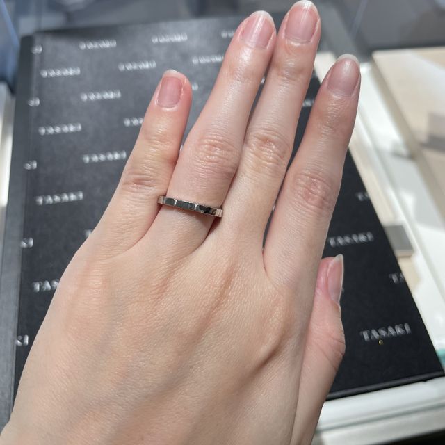 【TASAKI(タサキ)の口コミ】 TASAKIのピアノはデザインが珍しく、試してみたい指輪のひとつでした。角…