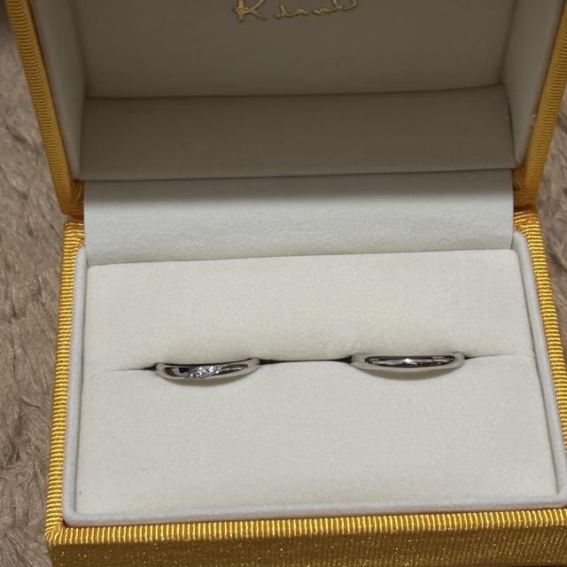 【ケイウノ ブライダル(K.UNO BRIDAL)の口コミ】 リサータにしたのは、えくぼが浮かぶようなデザインに、笑顔のたえない日…