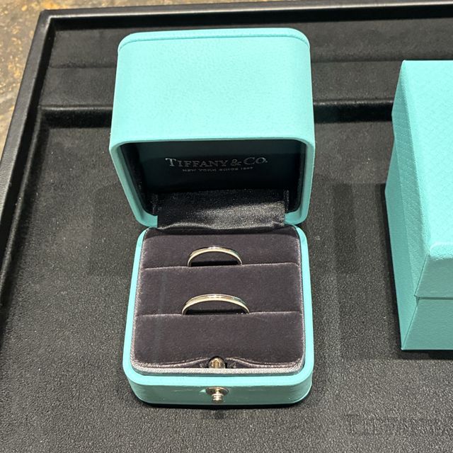 【ティファニー(Tiffany & Co.)の口コミ】 全周にミルグレインが施されているので、関節が太く指の付け根で回ってし…