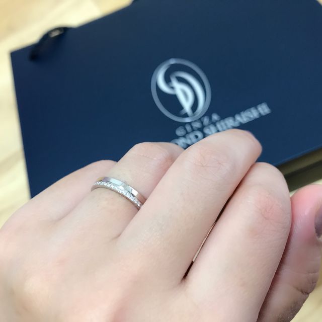 【銀座ダイヤモンドシライシの口コミ】 特にブランドにこだわりはなく、ネットでデザイン探しから始めました。な…