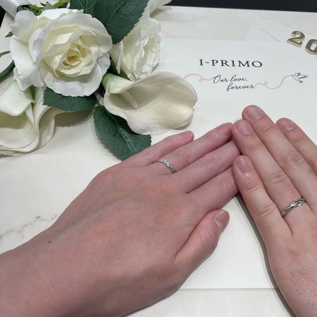 【アイプリモ(I-PRIMO)の口コミ】 珍しいデザインで他店では似たようなものには出会いませんでした。ペアら…