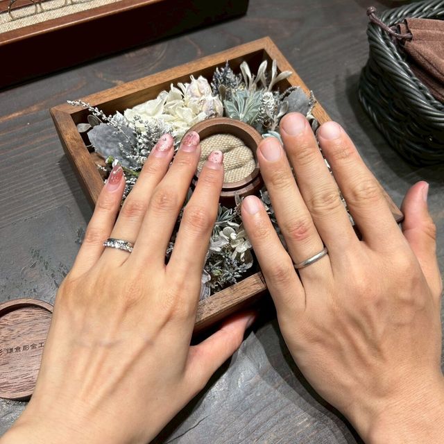 【鎌倉彫金工房の口コミ】 手作りということで仕上がりに不安はありましたが、スタッフの方が細かく…