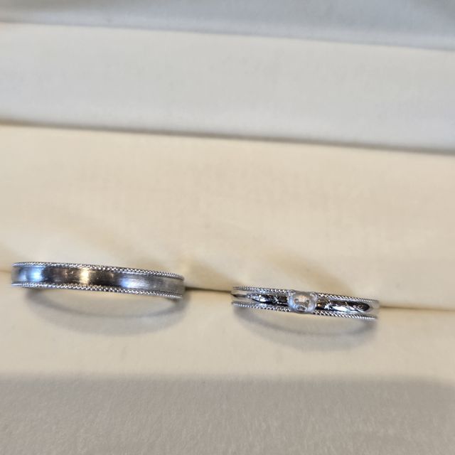 【ケイウノ ブライダル(K.UNO BRIDAL)の口コミ】 希望を詰め込んだ世界に１つだけの指輪を作っていただきました！私の指輪…