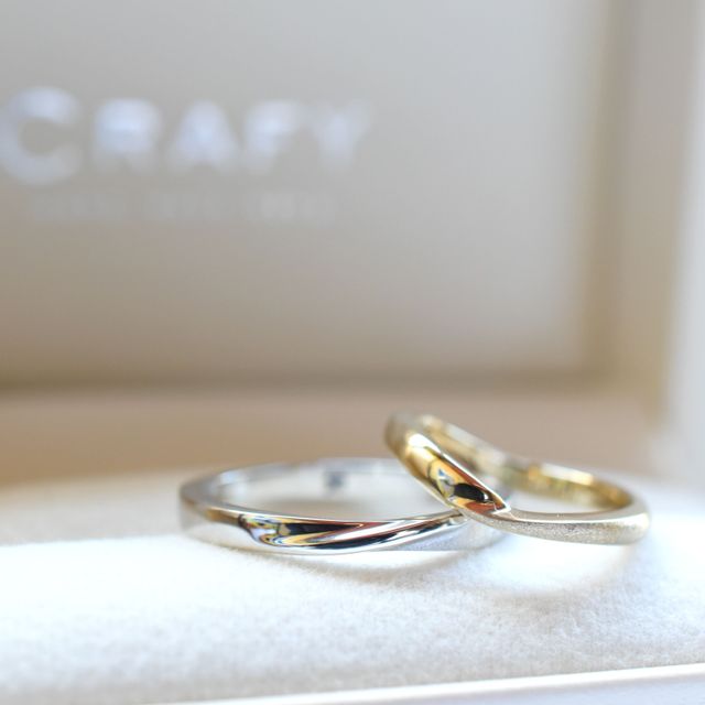 【CRAFY(クラフィ)の口コミ】 デザインはネットで様々な指輪を見る中で惹かれた要素を３つ組み合わせ、…