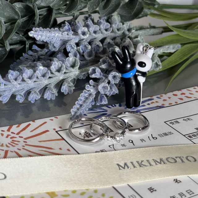 【MIKIMOTO(ミキモト)の口コミ】 シンプルで上品なデザインです。男女で同じデザインで、太さが選べました…