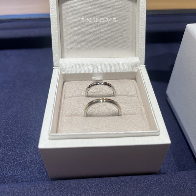 【ENUOVE(イノーヴェ)の口コミ】 シンプルなデザインかつ日常的にも使用しやすいものを選びました。指輪の…