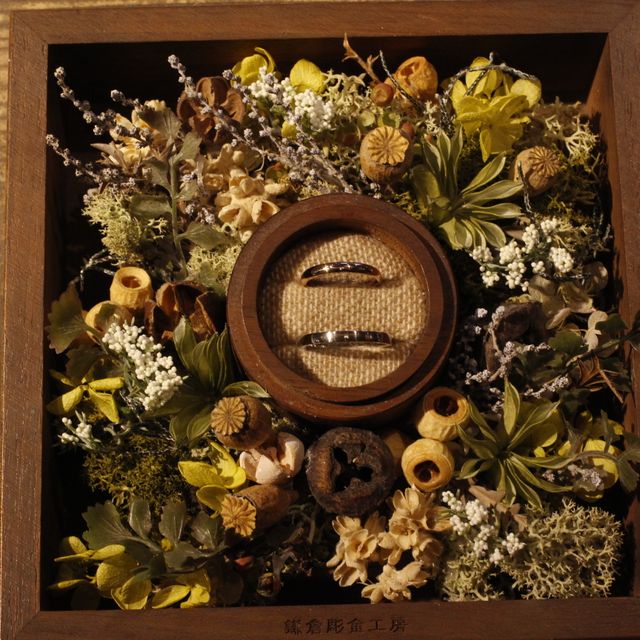 【鎌倉彫金工房の口コミ】 石やオプション加工も悩みましたが、当日に持ち帰りたかったのでクリア仕…