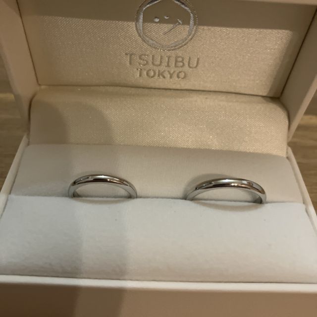 【ついぶ工房の口コミ】 既製品にはない、2人で協力しながら手作りした、という思い出も含めた指輪…