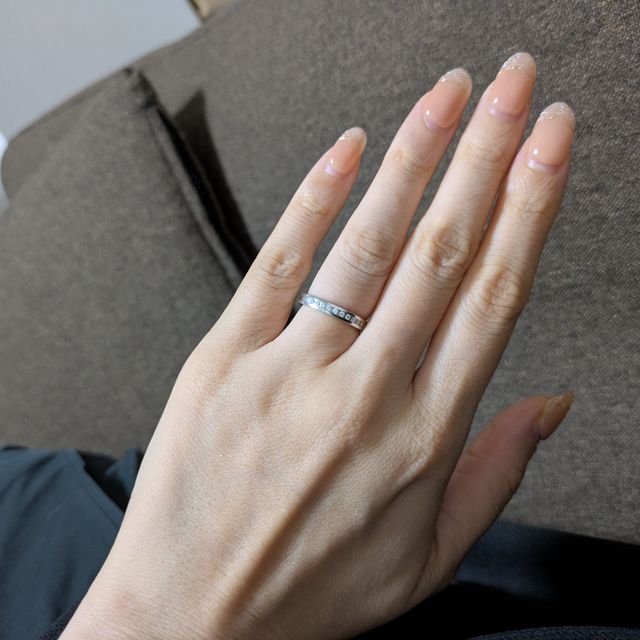 【ラザール ダイヤモンド(LAZARE DIAMOND)の口コミ】 ラザールダイヤモンドのハイライン、ハーフエタニティのデザインに一目惚…