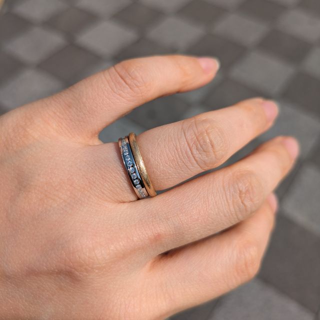 【ラザール ダイヤモンド(LAZARE DIAMOND)の口コミ】 ラザールダイヤモンドのハイライン、ハーフエタニティのデザインに一目惚…