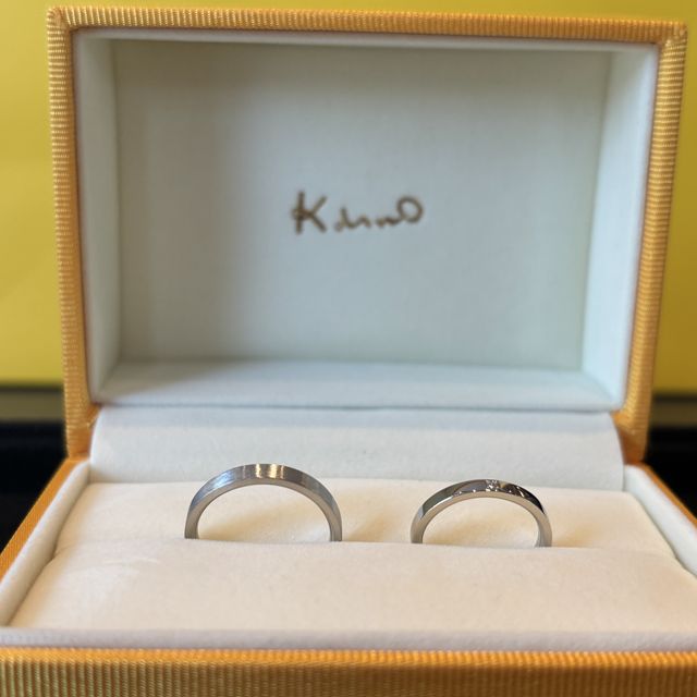 【ケイウノ ブライダル(K.UNO BRIDAL)の口コミ】 手作りなので日付の刻印も自分たちでしました。失敗してもそれが思い出と…