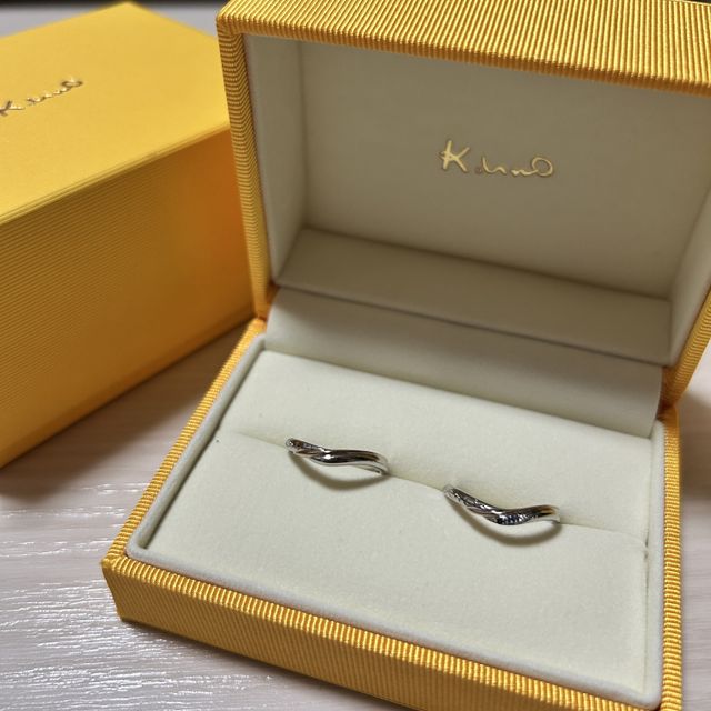 【ケイウノ ブライダル(K.UNO BRIDAL)の口コミ】 着け心地とよく、自分が思ってる通りのデザインに仕上がりました。誕生石…