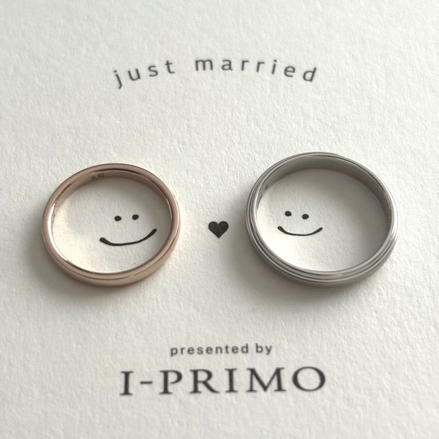 【アイプリモ(I-PRIMO)の口コミ】 お互いに似合うリングの種類が違うのでペア感にならないのが最後まで気に…