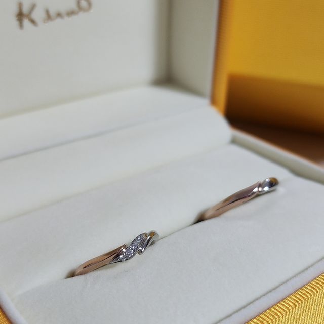 【ケイウノ ブライダル(K.UNO BRIDAL)の口コミ】 亡くなった祖父が母に贈ったものを婚約指輪として生まれ変わった姿を見て…