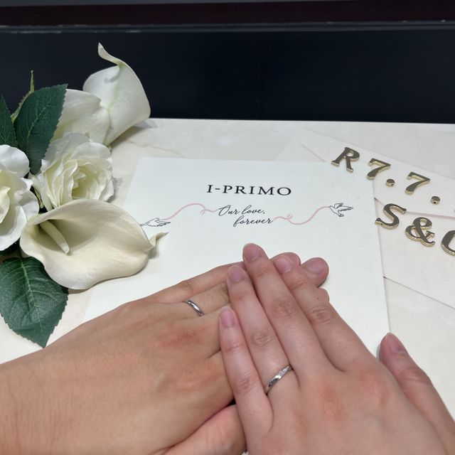 【アイプリモ(I-PRIMO)の口コミ】 指輪のデザインは一見シンプルですが、少しエレガントさがあり身につける…