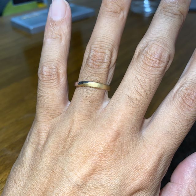 【ケイウノ ブライダル(K.UNO BRIDAL)の口コミ】 基本的にベースを決めた後は、全てセミオーダーができました。指の太さに…