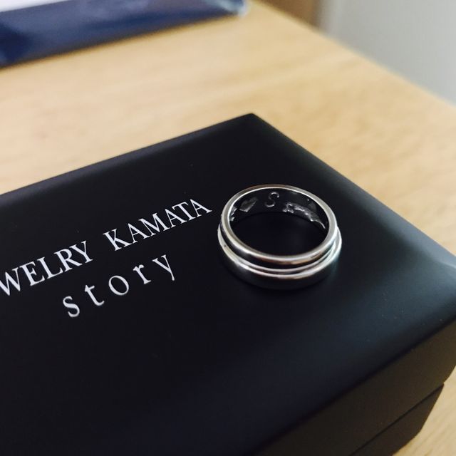 【JEWELRY  KAMATA(ジュエリーかまた)の口コミ】 シンプルで素敵。つけた感じも一生つけていけるような肌に馴染む感じ。光…