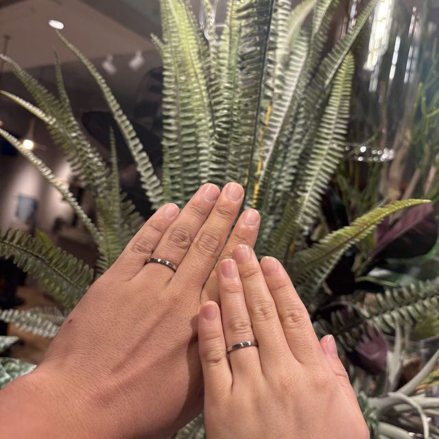 【鎌倉彫金工房の口コミ】 プラチナや金など素材を選ぶところから始まり、自分たちの好きな太さや加…