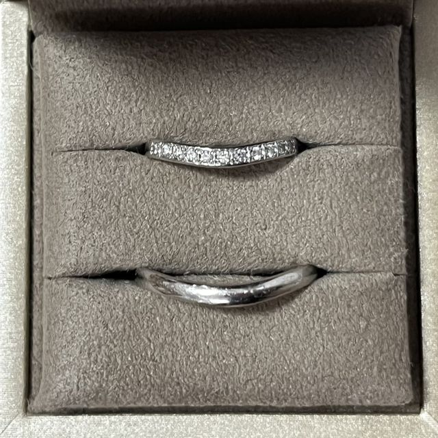 【和光ブライダルブティックギンザの口コミ】 結婚指輪の付け心地が夫婦共に気に入った。デザインも洗練されていて長く…