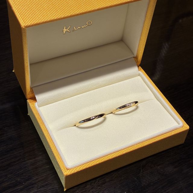 【ケイウノ ブライダル(K.UNO BRIDAL)の口コミ】 デザインの由来となる名前が気に入って購入を決定しました。２人の名前が…