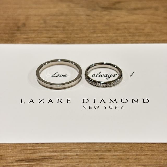 【ラザール ダイヤモンド(LAZARE DIAMOND)の口コミ】 アプローズはハーフエタニティでダイヤモンドの輝きが美しいです。ハンプ…