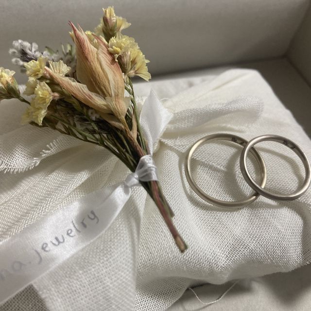 【mina.jewelry(ミナジュエリー)の口コミ】 形・素材・デザインなど、すべてを自分でこだわることができるのでとても…