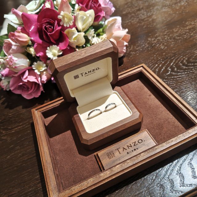【TANZO.(鍛造指輪)の口コミ】 煌びやかに唯一無二の指輪を作りました！ダイヤモンドがただ輝くだけでな…