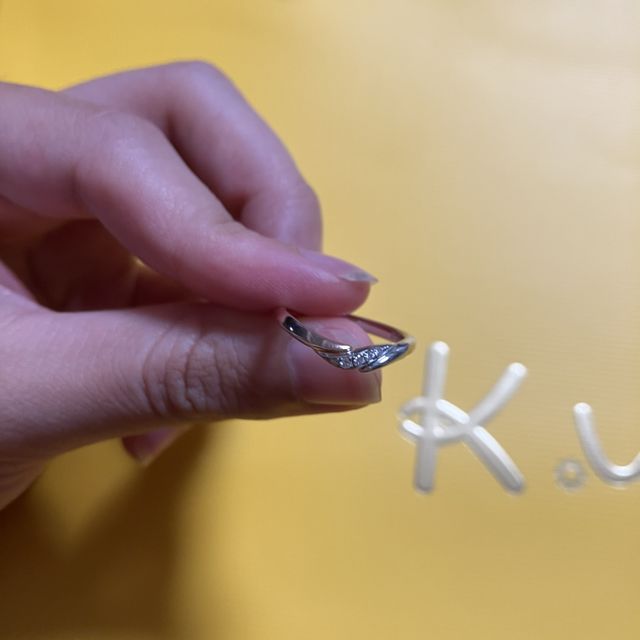 【ケイウノ ブライダル(K.UNO BRIDAL)の口コミ】 プラチナだけでなく、ピンクゴールドの2種類で構成されていてとても自分ら…