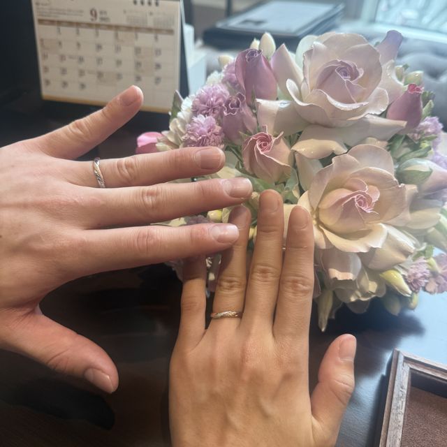 【TANZO.(鍛造指輪)の口コミ】 結婚指輪は私たちの原点である想いをのせたく、唯一無二のデザインを従業…