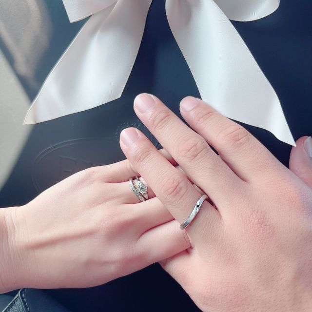 【エクセルコダイヤモンド(EXELCO DIAMOND)の口コミ】 男性側▶︎ブラックダイヤモンドがお気に入りです！エクセルコダイヤモンド…