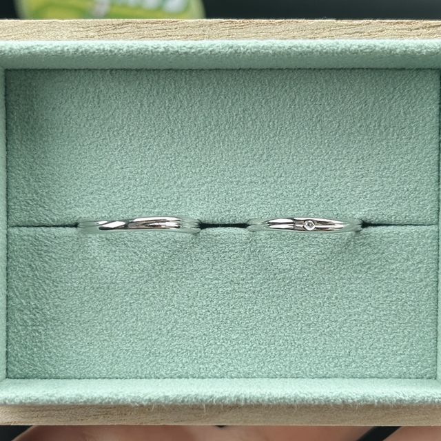 【工房Noritakeの口コミ】 フルオーダーメイドも可能とのことでしたが、私たちは既存のデザインのも…