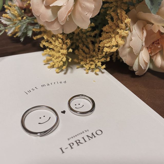 【アイプリモ(I-PRIMO)の口コミ】 高級感のあるデザインを探していたが、指輪の主張は強すぎないものを考え…