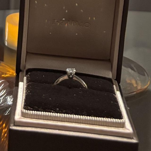 【アイプリモ(I-PRIMO)の口コミ】 彼がサプライズでプロポーズしてくれました。ダイヤを購入して、仮のリン…