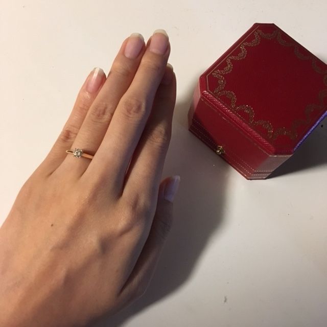 【カルティエ(Cartier)の口コミ】 彼との婚約を控え、こだわりが強い私の性格を知ってか事前に彼から「どん…