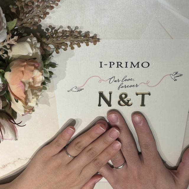 【アイプリモ(I-PRIMO)の口コミ】 指輪の意味合いが、2つのリングを並べると、それぞれの道がつながって1本…