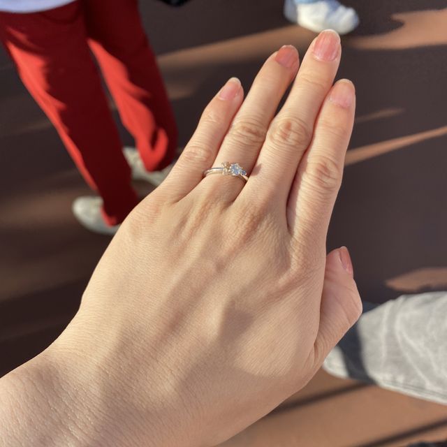 【ケイウノ ブライダル(K.UNO BRIDAL)の口コミ】 指輪のデザインがよかった。
ディズニーでプロポーズを考えていたので、デ…