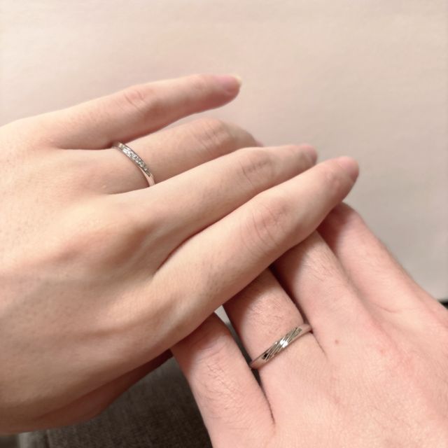 【アイプリモ(I-PRIMO)の口コミ】 シンプルなのにデザイン性を感じる指輪。エレガントで品を感じさせるウェ…