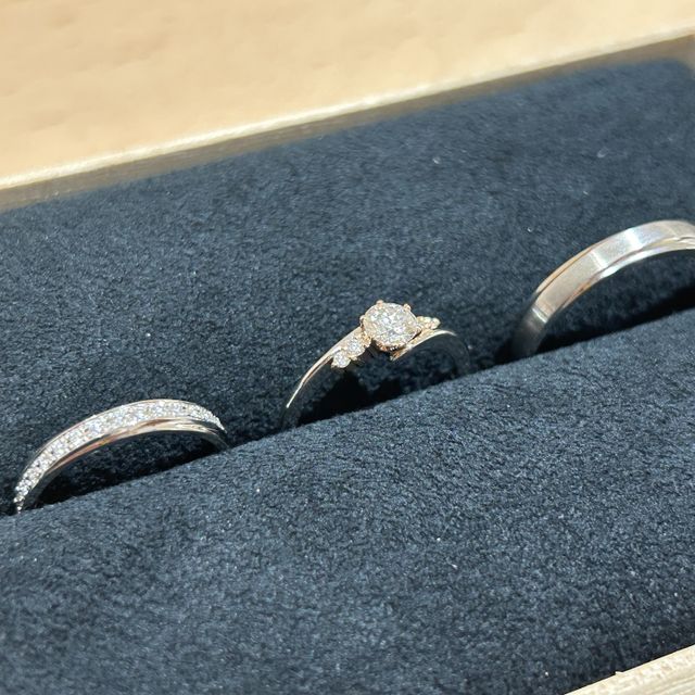 【出雲結(いずもゆい)の口コミ】 他のデザインのも十分に良かったのですが、今回2人で選んだのはシンプルだ…