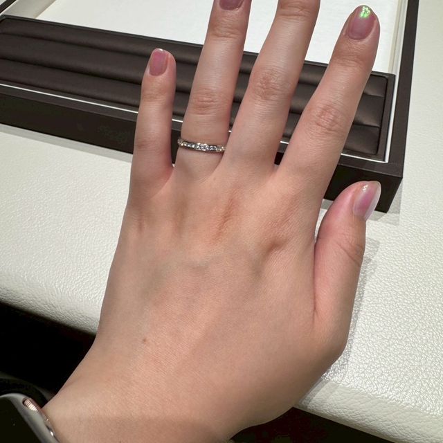 【アイプリモ(I-PRIMO)の口コミ】 ブリジットペアリング･･･シンプル王道なデザイン。リング幅が2〜3mmほどな…