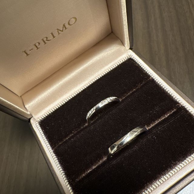 【アイプリモ(I-PRIMO)の口コミ】 (指輪のデザインについて）
最初にお互いの指の診断をしてから自分たちに…