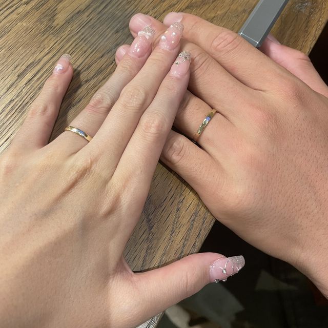 【CRAFY(クラフィ)の口コミ】 結婚指輪を作りに行ったのですが、指輪が届くまでの間の代わりの指輪もプ…