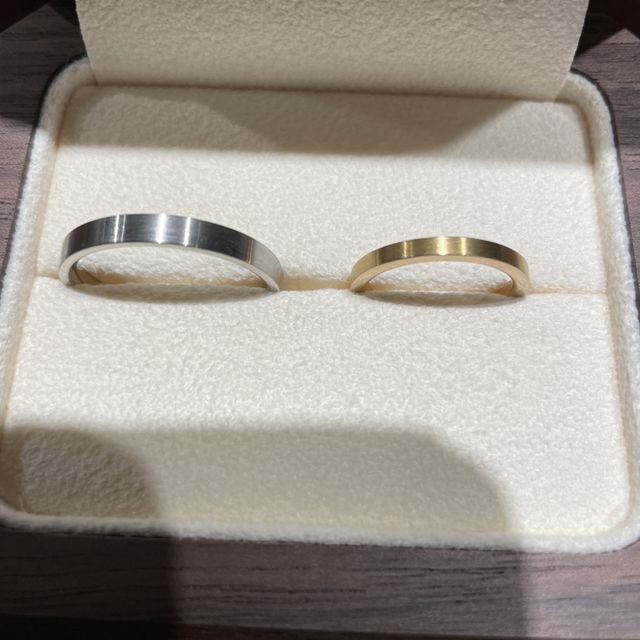 【TANZO.(鍛造指輪)の口コミ】 プラチナと純金で作った指輪です。非常にシンプルなデザインなので、他の…