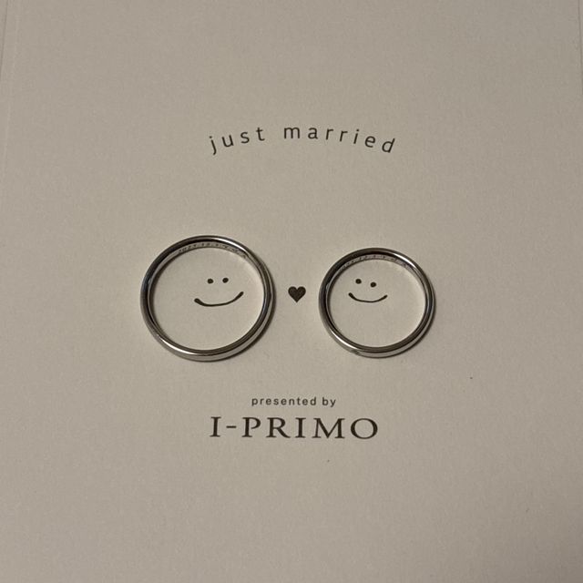 【アイプリモ(I-PRIMO)の口コミ】 抜群の着け心地とシンプルながら華やかなデザインで、二人で一生つけてい…