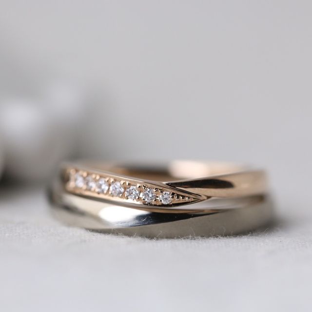 【atelier Kiona(アトリエキオナ)の口コミ】 キラキラしているものが好みだったので、ダイヤを入れていただいてとても…