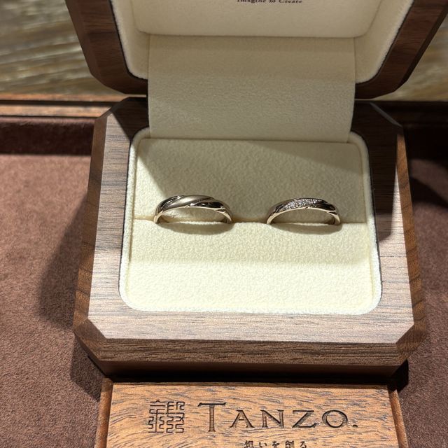 【TANZO.(鍛造指輪)の口コミ】 自分たちのオリジナルデザインを作れるところ！
仕事柄指輪をつけていると…