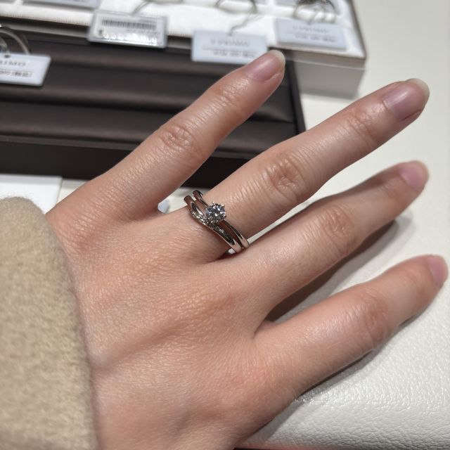 【アイプリモ(I-PRIMO)の口コミ】 購入を決めていた結婚指輪と合うデザインのものを選びました！結婚の話が…