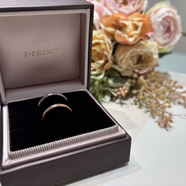 【アイプリモ(I-PRIMO)の口コミ】 旦那さんも私もシンプルな指輪を着けたかったのですが、デザインや価格的…