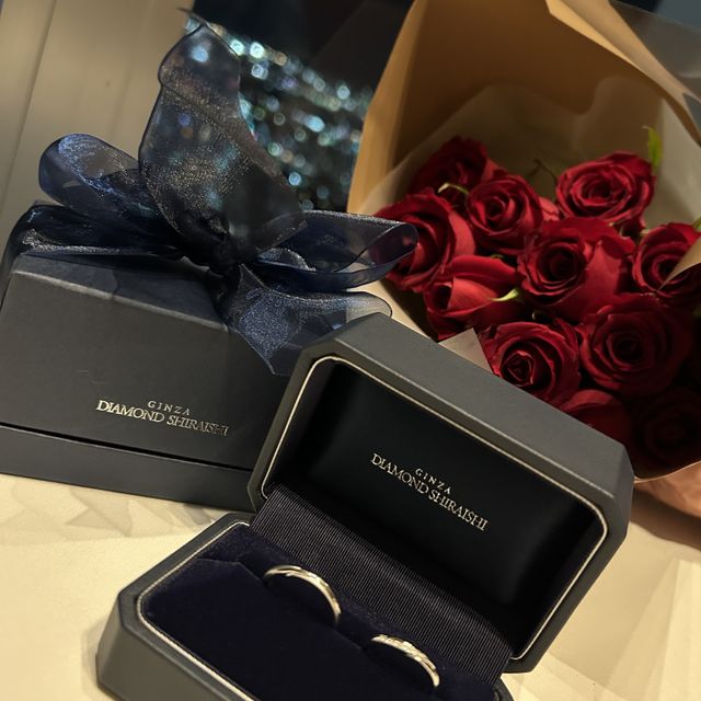 【銀座ダイヤモンドシライシの口コミ】 元々のデザインからアレンジが可能です。着け心地もよく指の太さや形に合…